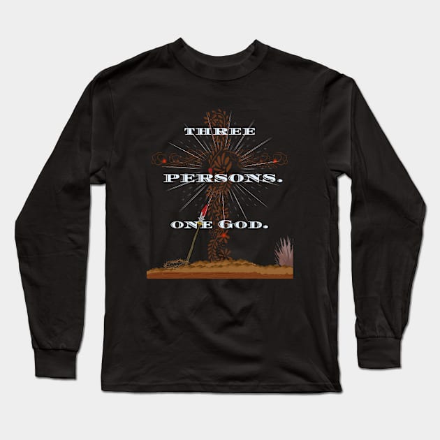 Three Persons - One God Long Sleeve T-Shirt by stadia-60-west